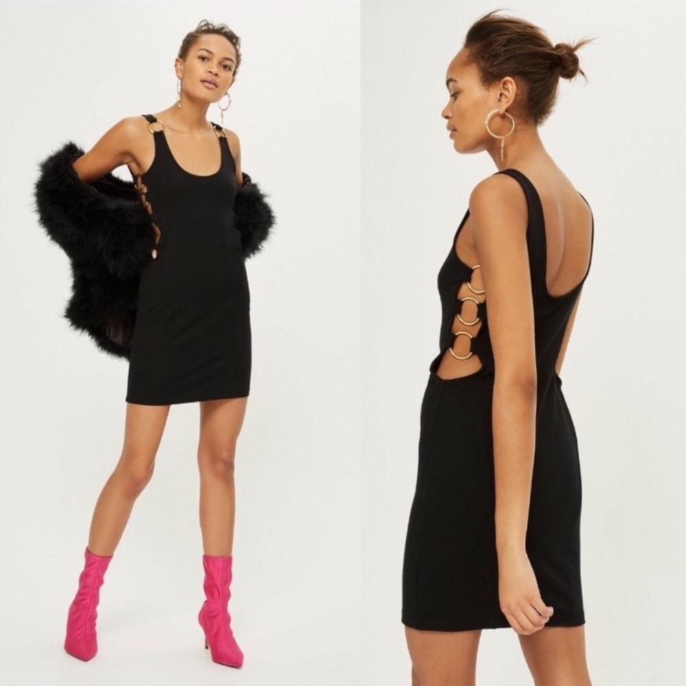 NWT Topshop bodycon ring dress, size 8